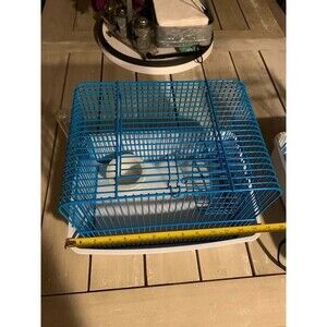 Cage with wheel & dish